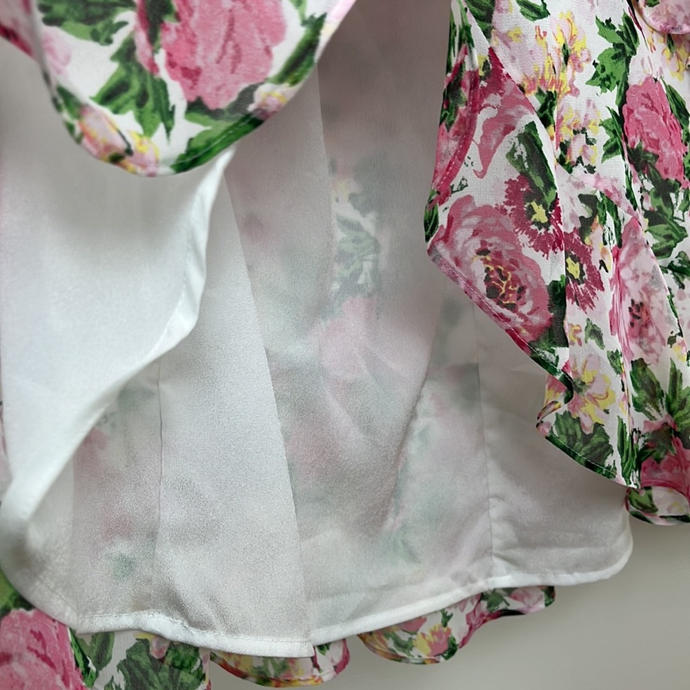 NWT Wayf women’s floral Lira midi Dress. Size Medium - Picture 6 of 12